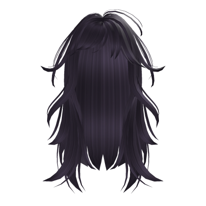 Long Layered Wavy Hair (Dark Purple) Roblox item