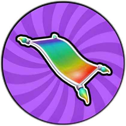 Rainbow flying carpet