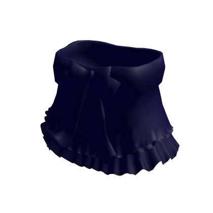 Cute Dark Blue Bow Dress
