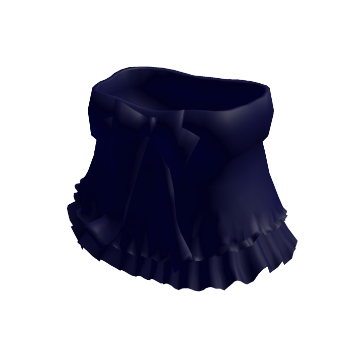 Cute Dark Blue Bow Dress