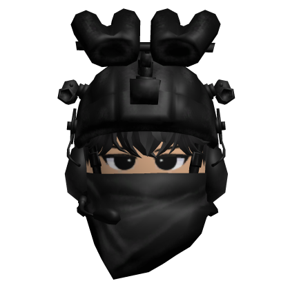 Black Tactical Night Black Hair Roblox item