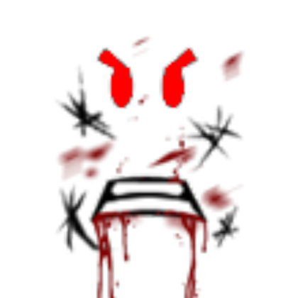 red-eyed bloody bombo face Roblox decal