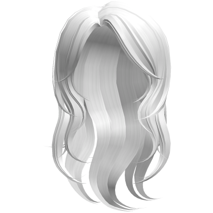 Wispy Blowout Sidepart Hair in White Roblox item