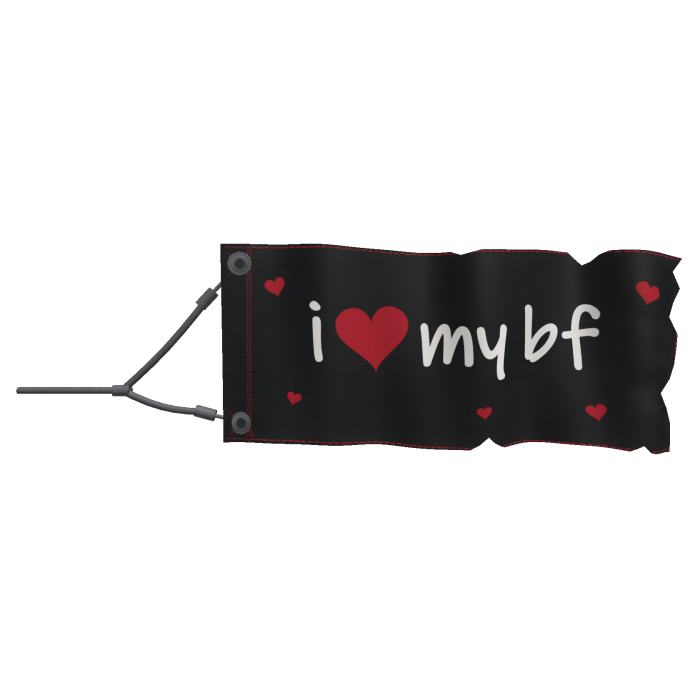 [waist] i love my .. red hearts tow banner