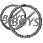 LUXURY NO BOYS EARRINGS IN SILVER