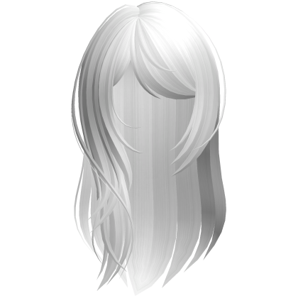 long layered side swept bangs hair white