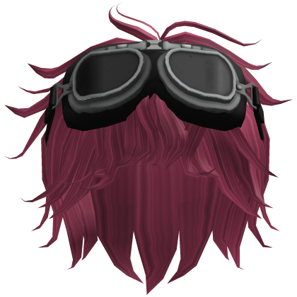 Fluffy Boy Hair W/ Goggles Roblox item