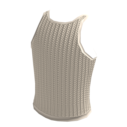 Tie-Back Sweater Tank White