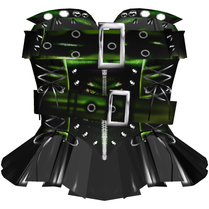 Gothic Scene Punk Corset Green