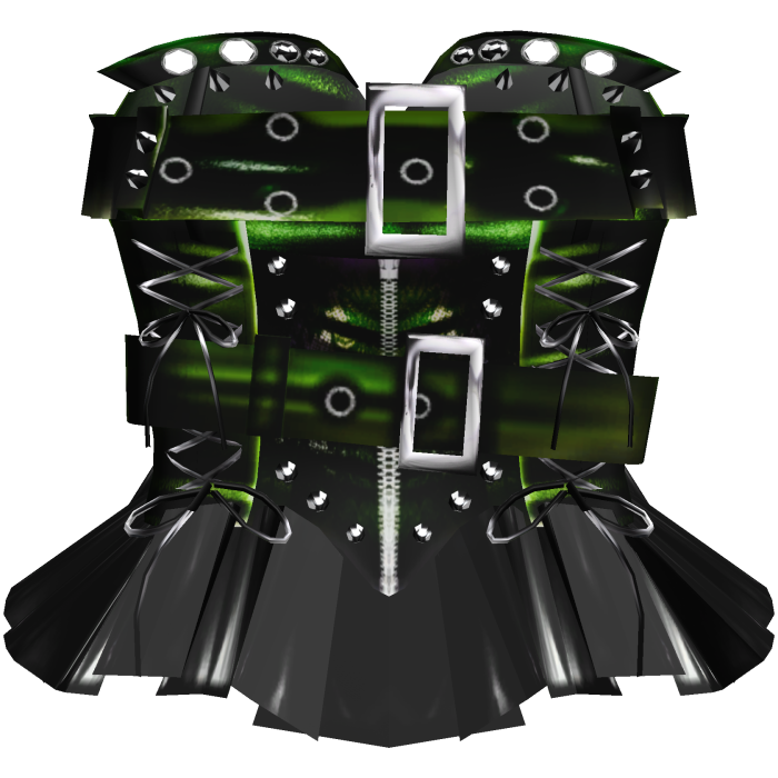 Gothic Scene Punk Corset Green