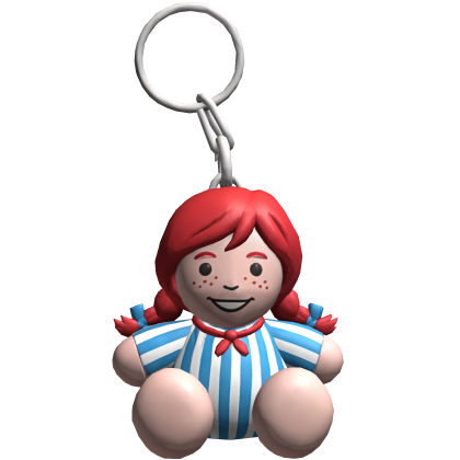 Wendy's Burger Keychain