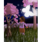 Aesthetic Pink Butterfly