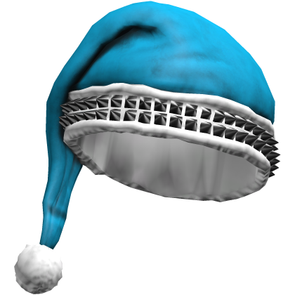 Light Blue Studded Santa Hat Roblox item