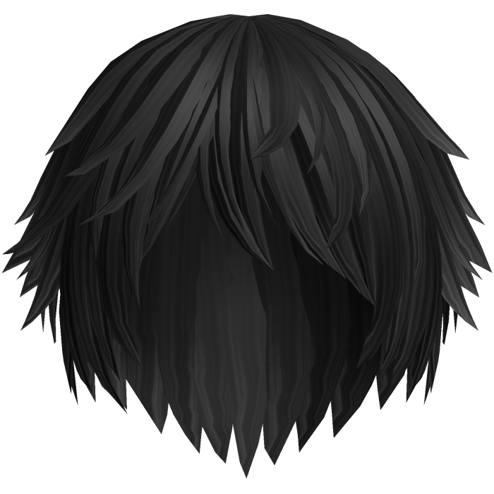 Black Cute Emo Kitty Tuft Hair