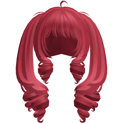 ʚ kawaii harajuku gyaru long drill pigtails red