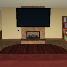 sit down and look at a tv