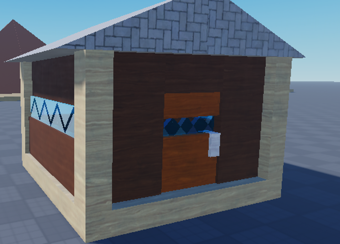 wooden house model preview 1