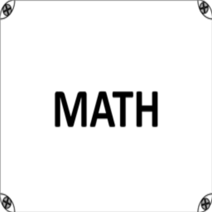 math sign Roblox decal