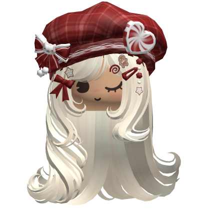 ♡ Christmas Fluffy Beret Combo (Beige)