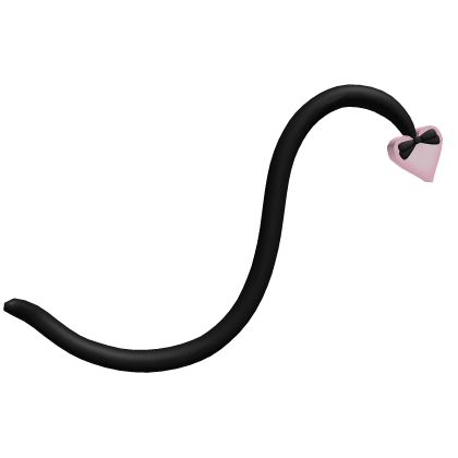 ʚ♡ɞ cutesy black & pink kitty tail