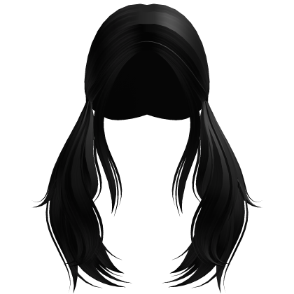 Long Low Loose Twintails (Black) Roblox item