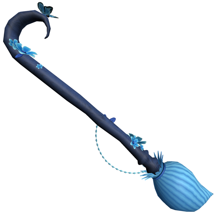 Flowerwood Fanatsy Witch Broom in Blue  - MM2