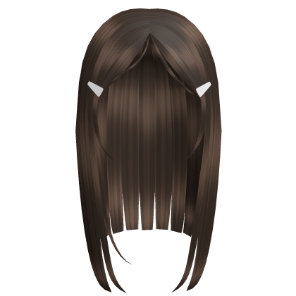 Cute Y2K Brown Straight Hair Clips ❀