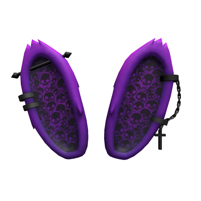 Purple Halloween Punk Bunny Ears
