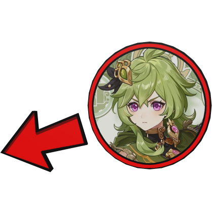 Collei Pointing Meme Circle Genshin Roblox item