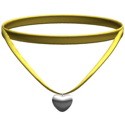 yellow christmas heart pendant 3.0