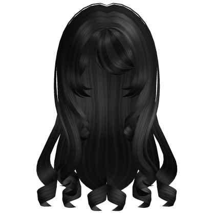 black long girl hair