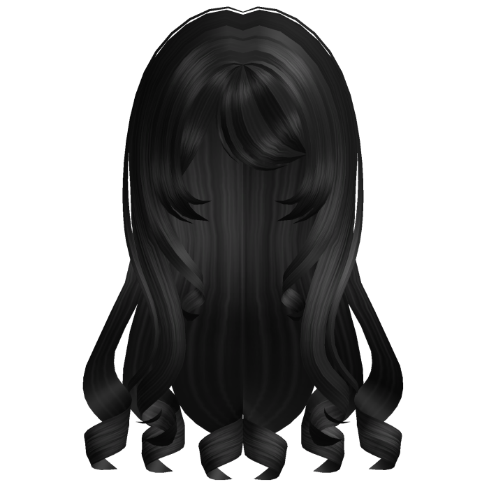 black long girl hair
