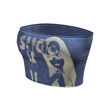 ☆ Graphic Blue Syaa Tube Top thumbnail