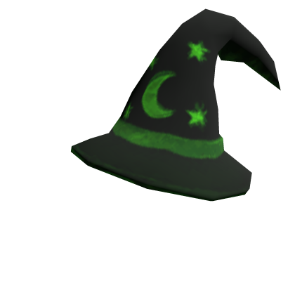 Black Neon Green Wizard Hat