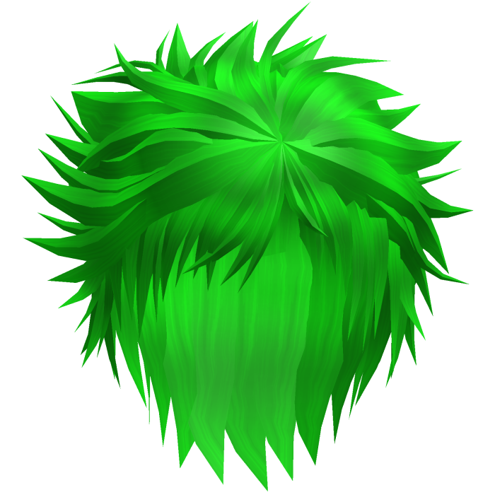 Green Messy Anime Hair 30.