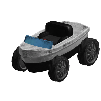 Drivable Black Boat Car Roblox item