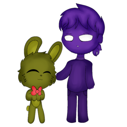 Kid Springtrap and Purple Guy Roblox decal