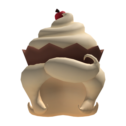 Cupcake Cute Low Poly Style Hair [ Cream ] Roblox item