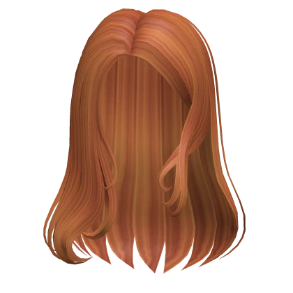Roblox hair preview for Material Girl Ginger Hair