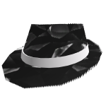 ☑️ Black Animated Sparkle Time Fedora