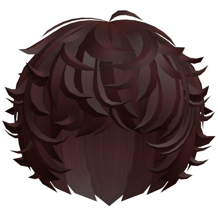 cute kawaii dark red messy swirly curly fluffy