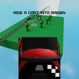 Ride a cart into Raiden.