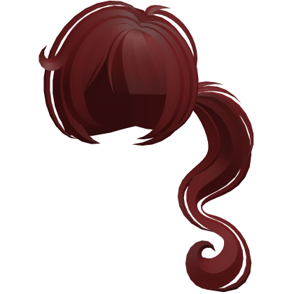 dolly moe long swirly ponytail red