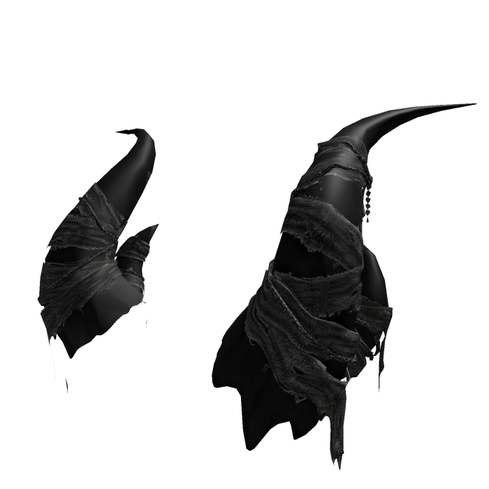 Black Steel Demon Horns