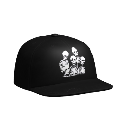 Skeleton Ripped Y2K Baseball Cap