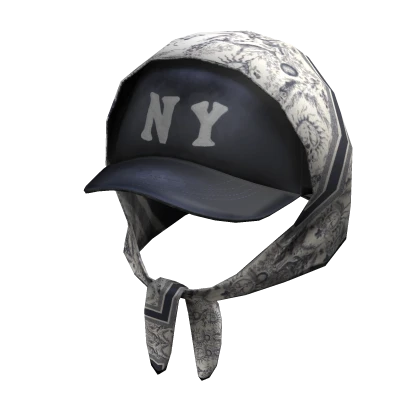 🦇Vintage Y2K NY Hat w Head Scarf Bandana🦇 | Roblox Item
