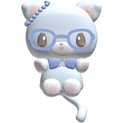 ♡ suu dreamy blue cat plushie on front Roblox item
