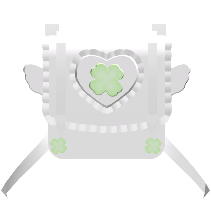 ♡: cute lucky angel backpack in white 1.0