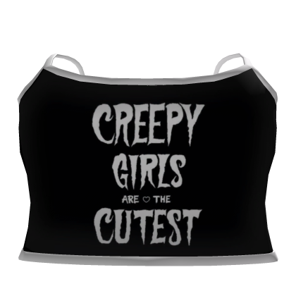 ^_^ creepy girls are the cutest top