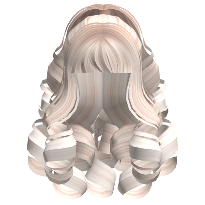 Fluffy Curly Pearl Ponytail Beige
